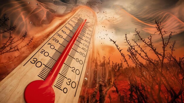 El Niño Can Bring Extreme Heat And Drought, Dvg Advises The Community To Be Prepared 160 Close Up Thermometer Showing High Temperature