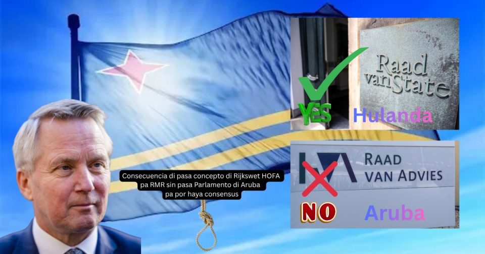 Bishita Di Staatsecretaris Na Aruba Lo Tene Cuenta Cu Conseho Di Raad Van State Y No Raad Van Advies Hulanda Si Aruba N