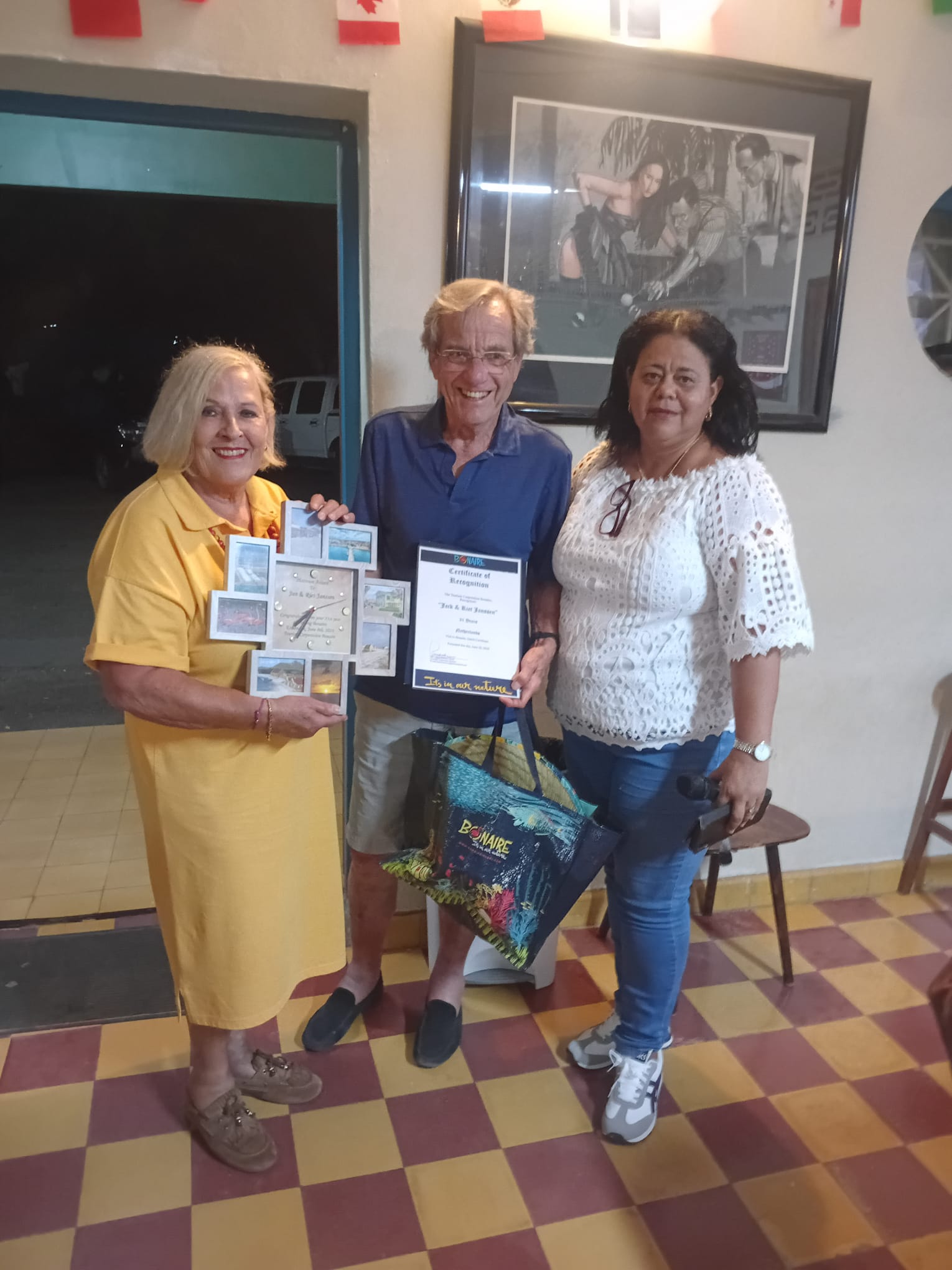 Eight Visitors Honored As Bonaire Ambassadors In June 160 Jack Riet Janssen 31 Years 28062026