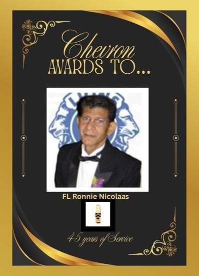Aruba Lions Club Members Receive Chevron Awards For Years Of Service 164 Miembronan Di Aruba Lions Cu Premio Di Chevron Pa Nan Ananan Di Servicio 1