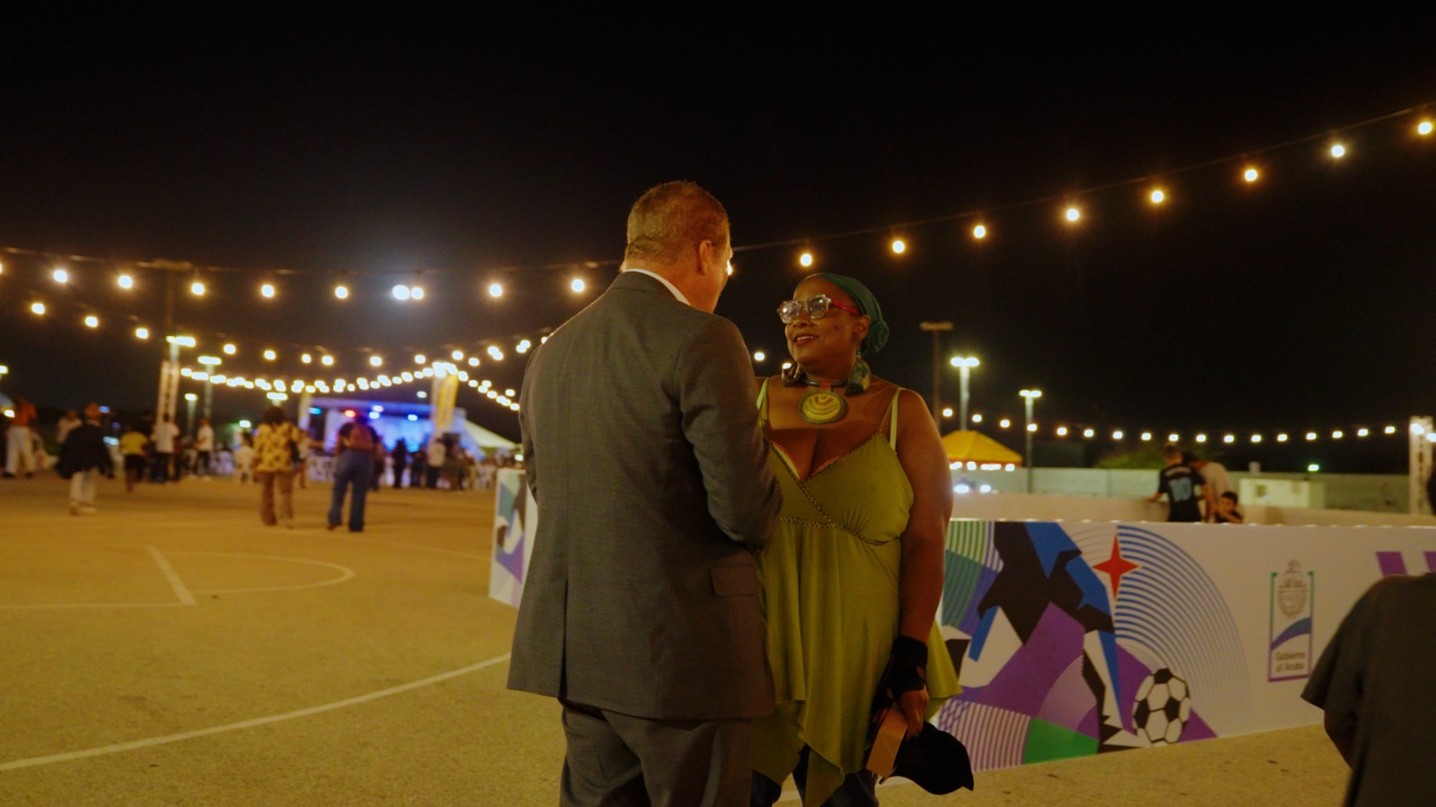 Prime Minister Mike Eman Present At The First Edition Of The Commemoration Of The Abolition Of Slavery In San Nicolas 175 Pnhsa 2