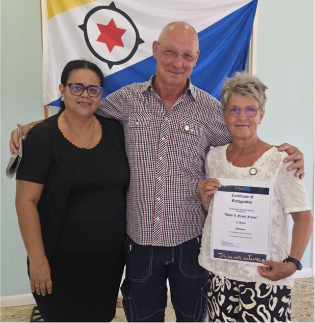 Eight Visitors Honored As Bonaire Ambassadors In June 162 Ushi Frank Frosin 12 Years 04062026