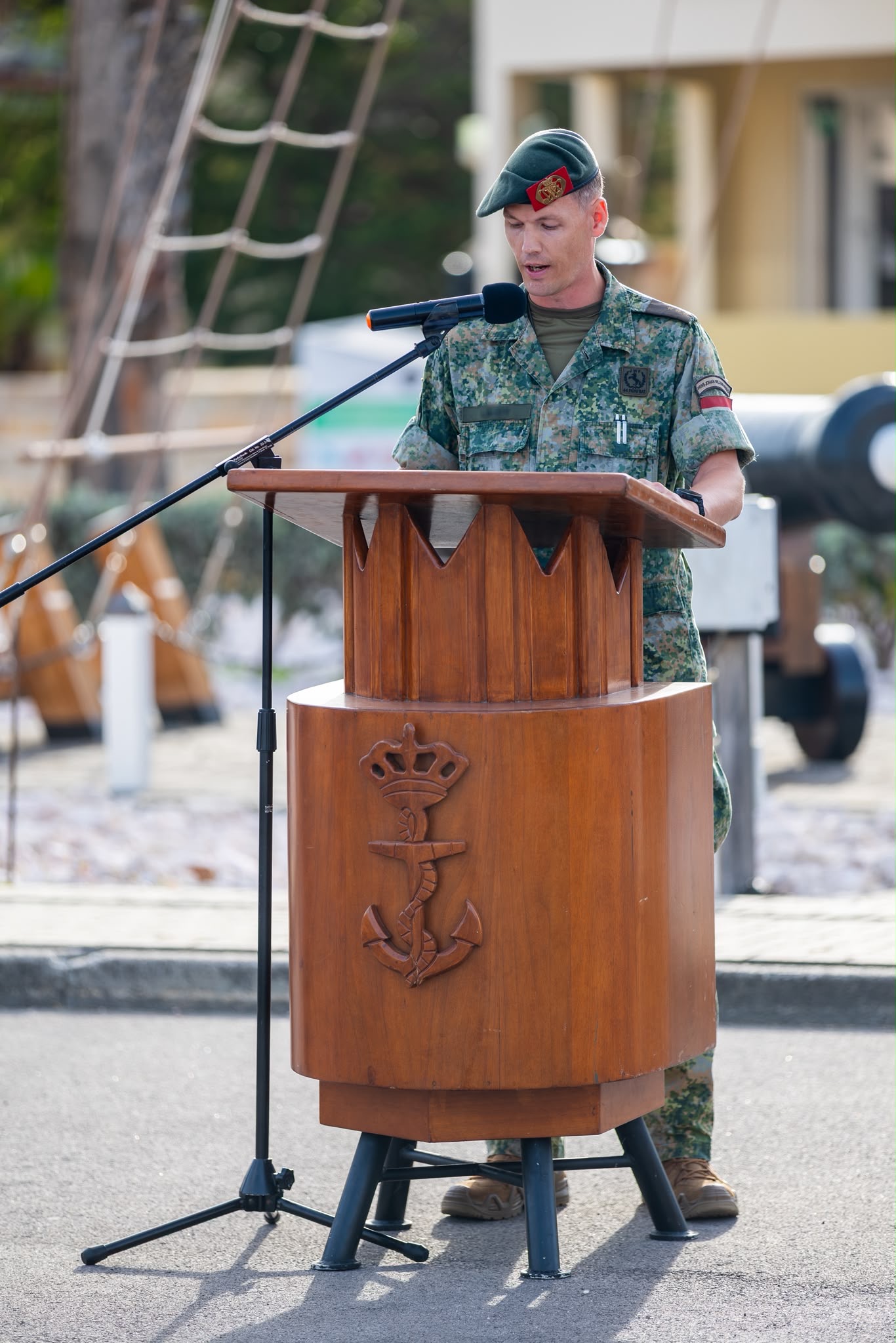 Defense Army Company In The Caribbean Rotates 161 El Escuadron Del Ejercito De Defensa En El Caribe Realiza Su Rotacion 1