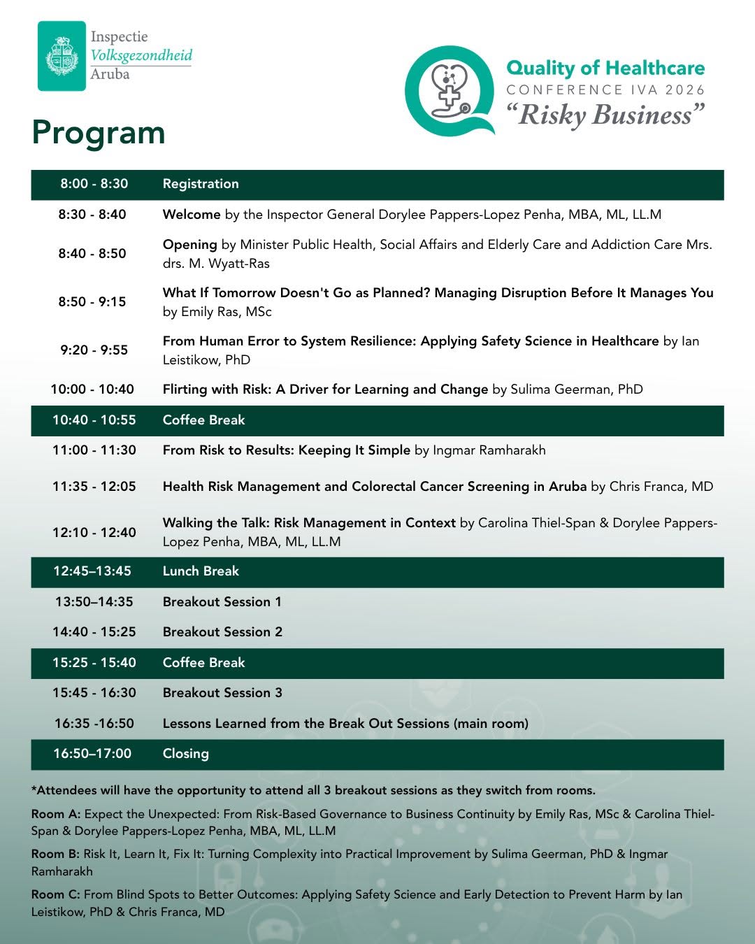 Aruba Public Health Inspectorate Organizes Crucial Conference On Healthcare Quality 161 Inspectie Volksgezondheid Aruba Ta Organisa Conferencia Crucial Riba Calidad Di Cuido 2