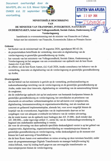 Gobierno Ta Contrata Consultor Hulandes Pa Afl. 270 Pa Ora Pa Plan Di Salud Mental Y Adiccion 160 El Gobierno Contrata A Consultor Holandes Por Afl. 270 Por Hora Para El Plan De Salud Mental Y Adiccion 3