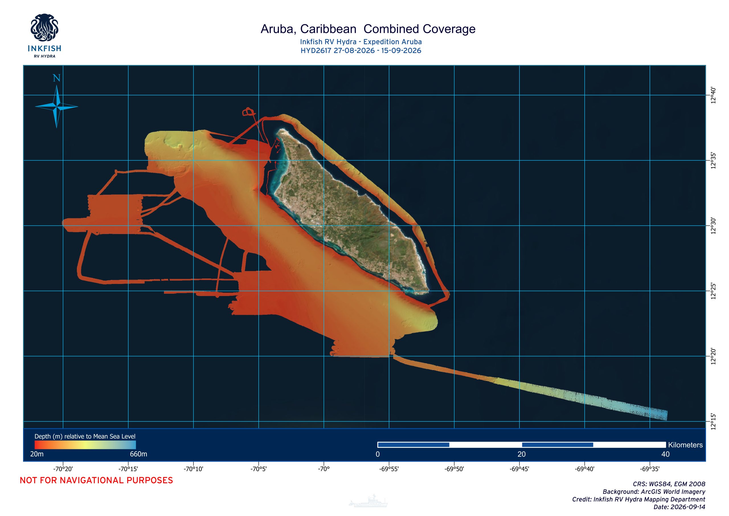 Extent Of Multibeam Survey During Expedition Aruba Scaled
