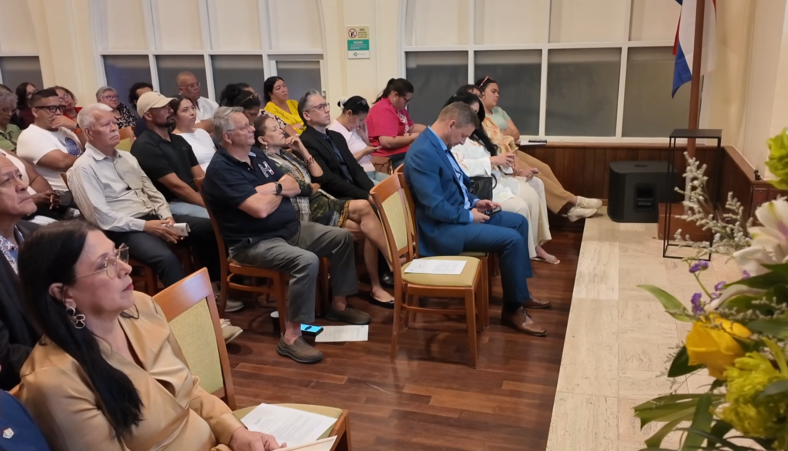 Minister Of Public Health Gives Full Support To The Launch Of The Aruba Patient Center 172 Minister Wyatt Ras Den Sala