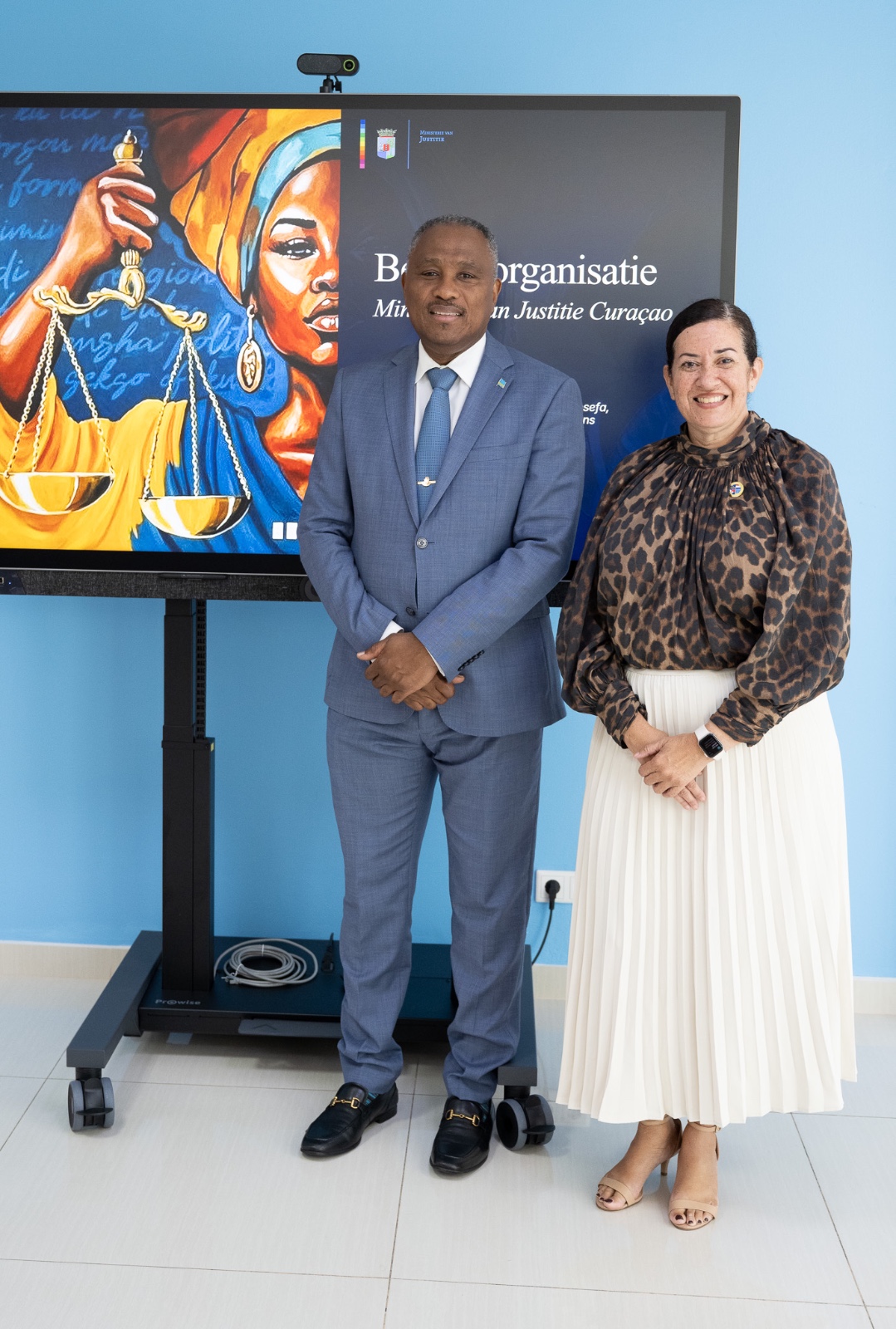 Minister Dowers With A Full Agenda During His Visit: Met With The Ministry Of Justice Of Curaçao 167 Ministerio Di Husticia Corsou 1