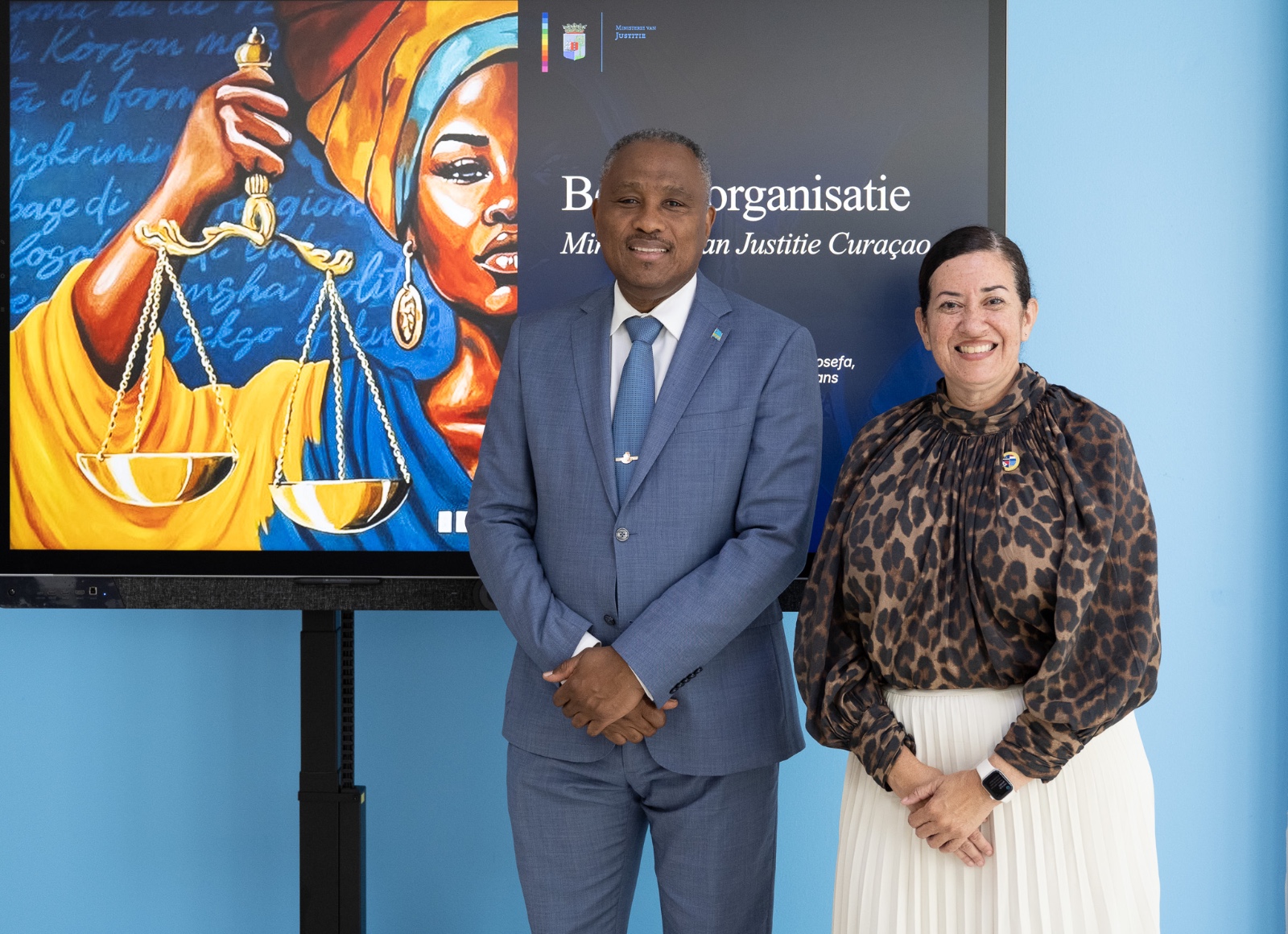 Minister Dowers With A Full Agenda During His Visit: Met With The Ministry Of Justice Of Curaçao 160 Ministerio Di Husticia Corsou 2